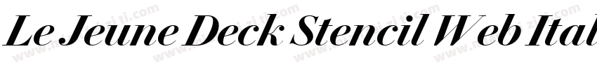 Le Jeune Deck Stencil Web Italic Un字体转换